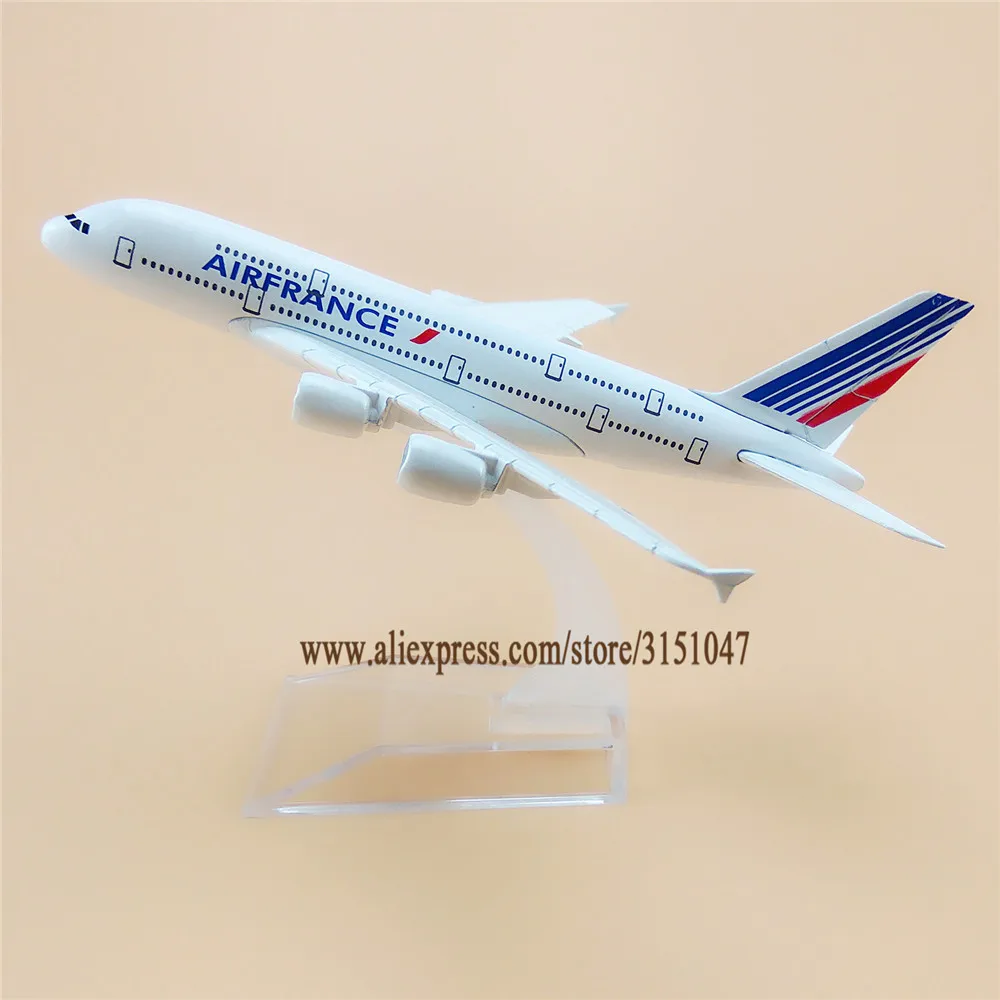 Модель самолета из металлического сплава 16 см A380|Вертолеты самолеты корабли
