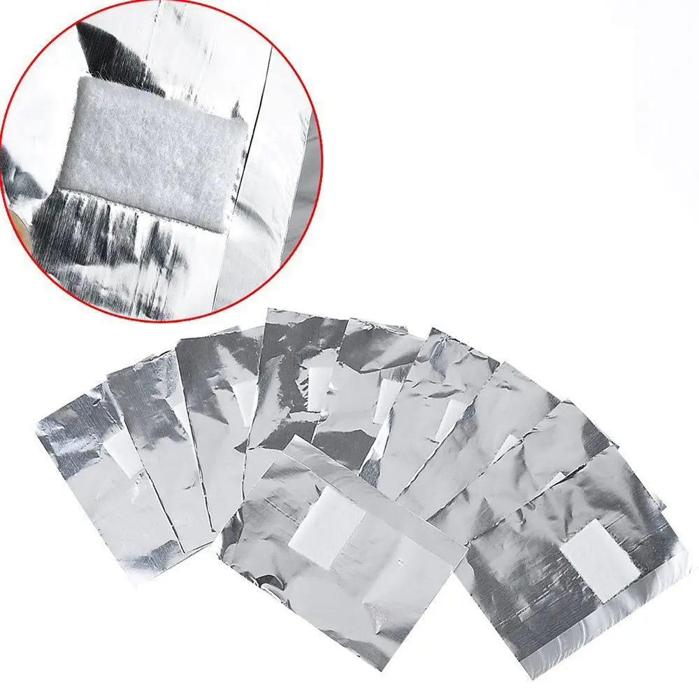 50/100pcs жидкость для снятия лака алюминиевый Фольга обертывания Мягкий лак для ногтей для удаления хлопок аксессуары для маникюра, инструменты для макияжа, инструменты для ногтей