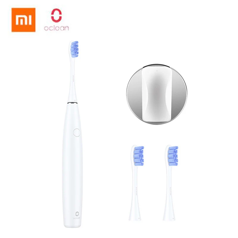 White Oclean SE перезаряжаемая звуковая электрическая зубная щетка международная версия приложение управление с 2 щетками и 1 настенный держатель - Цвет: White