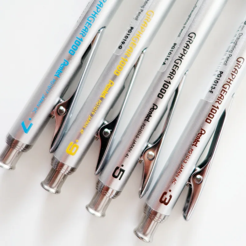 Японский механический карандаш Pentel GRAPHGEAR металлический стержень 0 3 5 7 9 мм
