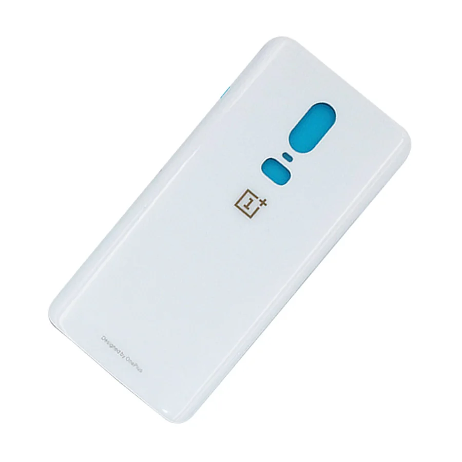 Для Oneplus 6 стеклянная крышка батареи дверь смартфон задняя крышка Замена Ремонт Часть для one plus 6 1+ 6 - Цвет: White