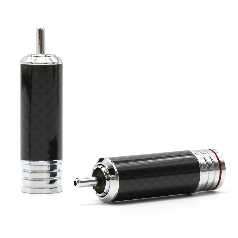 4 шт. аудиофил с родиевым покрытием штекер RCA Соединительный кабеля аксессуары hifi