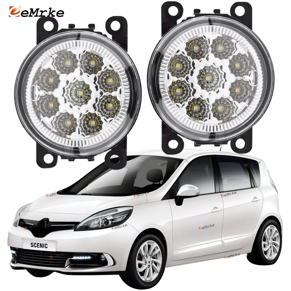Противотуманные фары EEMRKE светодиодные 9 штук H11 12 В для автомобилей Renault Scenic / Grand JZ