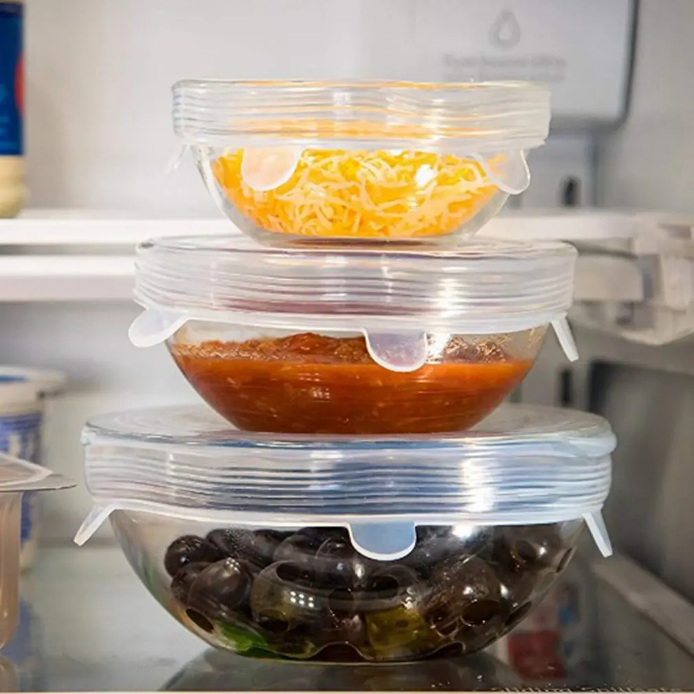 Многоразовые крышки для фруктов и овощей многоразовые кухни|Крышки посуды| |