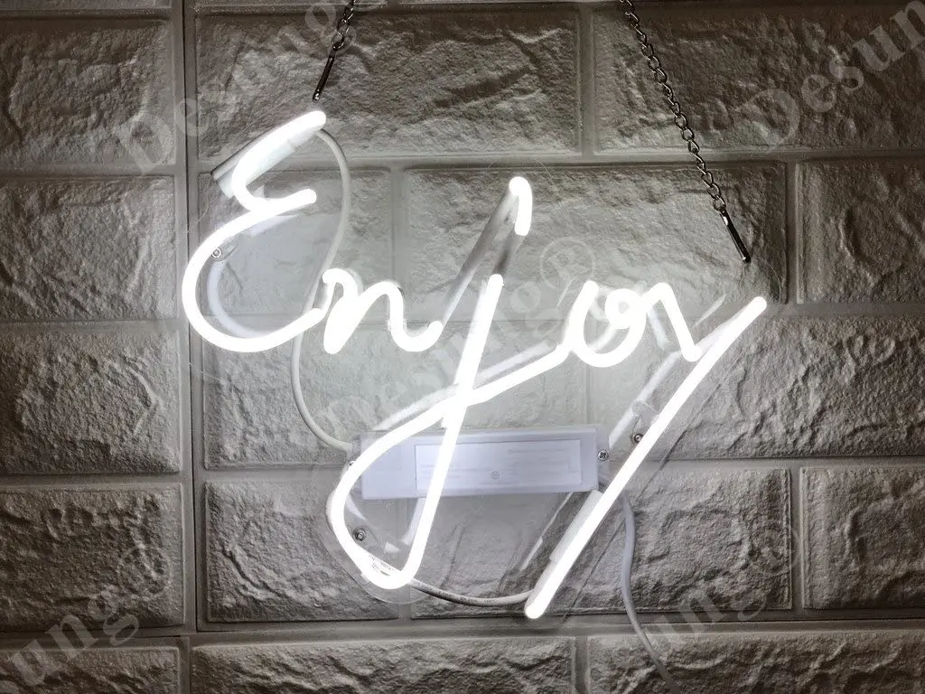 Неоновый светильник 14 х10 дюймов белая акриловая лампа ручной работы для спальни