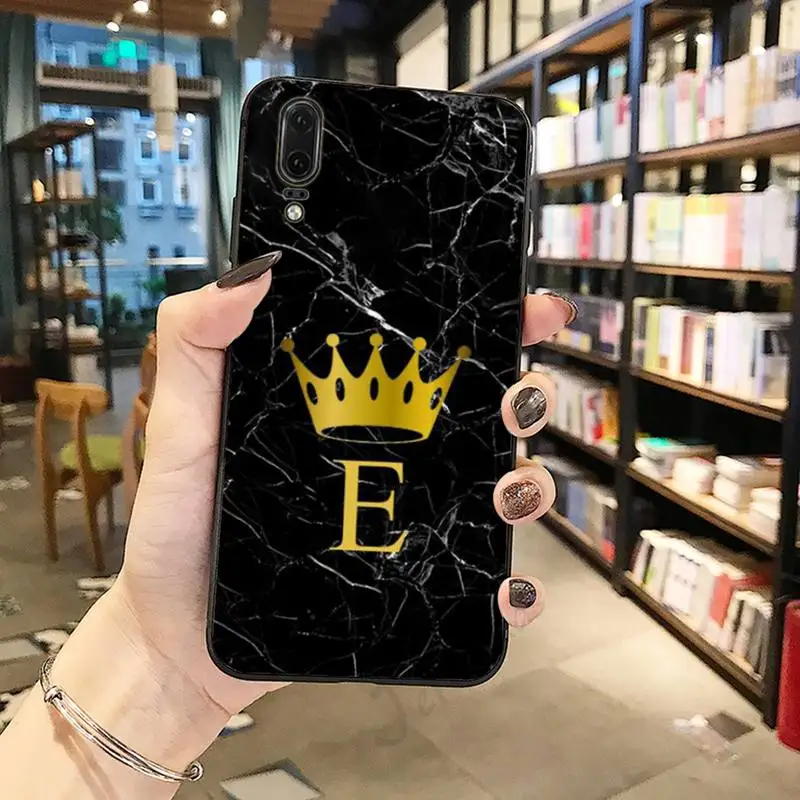 

Marble acronym Initials high quality Phone Case For Huawei honor Mate P 10 20 30 40 Pro 10i 9 10 20 8 x Lite