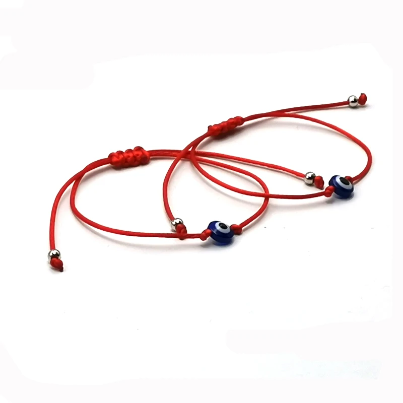 Мужской и женский браслет с Красной веревкой плетеный ручной работы 2