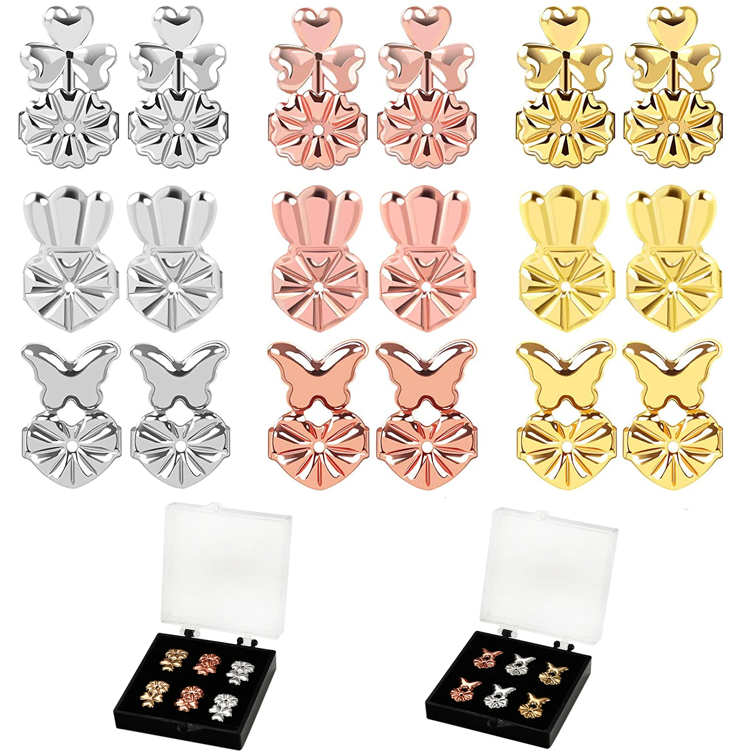 16 видов гипоаллергенные серьги-подтяжки в виде короны клевера сердца | Украшения