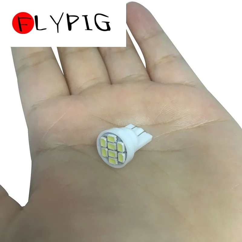 10x T10 светодиодный 3020/ 1206 SMD 8SMD 8 яркий светильник лампы 194 2825 921 168 175 W5W супер авто