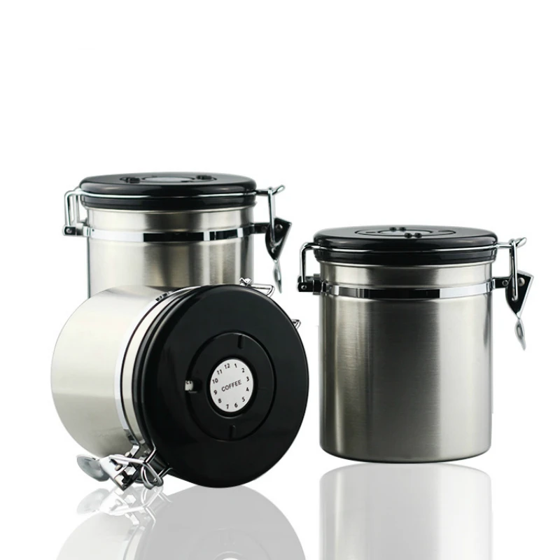 Контейнер для кофейных зерен герметичный контейнер кофе из нержавеющей стали