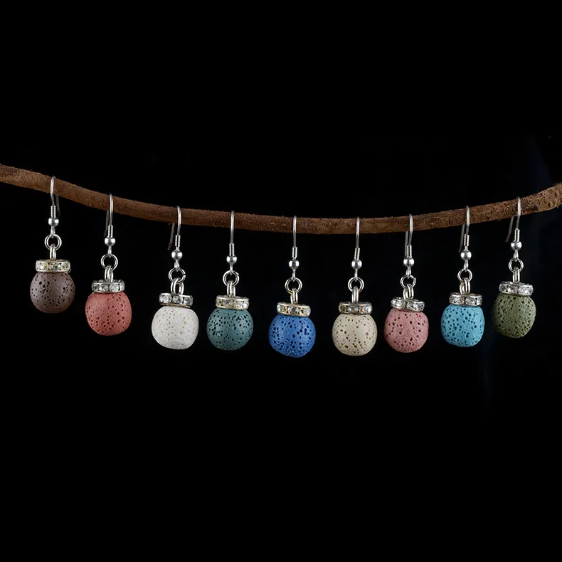 Подвеска из натуральной вулканической скалы подвеска вулканического камня