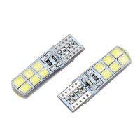 high brightness led license plate lamp side lamp roof lamp door lamp t10 2835 12smd silicone gel drop crystal lamp