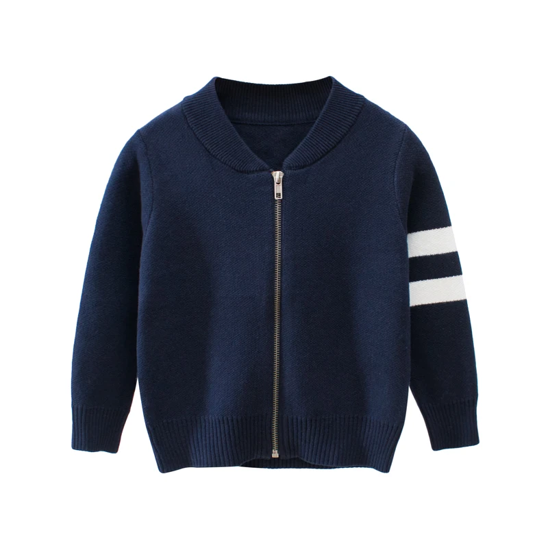 

Sweaters for Kids Boys Girls Solid Blue Red Knitted Cardigan Sweater Autumn Warm Clothes Outerwear 2-9 years Children Sweaters