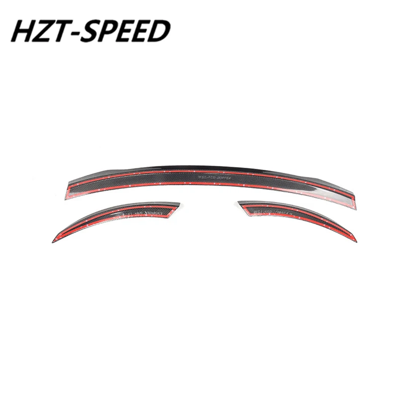 AUDI R8 3 шт углеродное волокно задний багажник спойлер крыло для изменить 2007