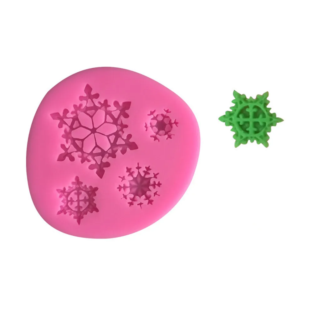 

Christmas Snowflake Silicone Mold Fondant Baking Paste Mold Cake Decorating Polymer Clay Resin Candy Super Sculpey