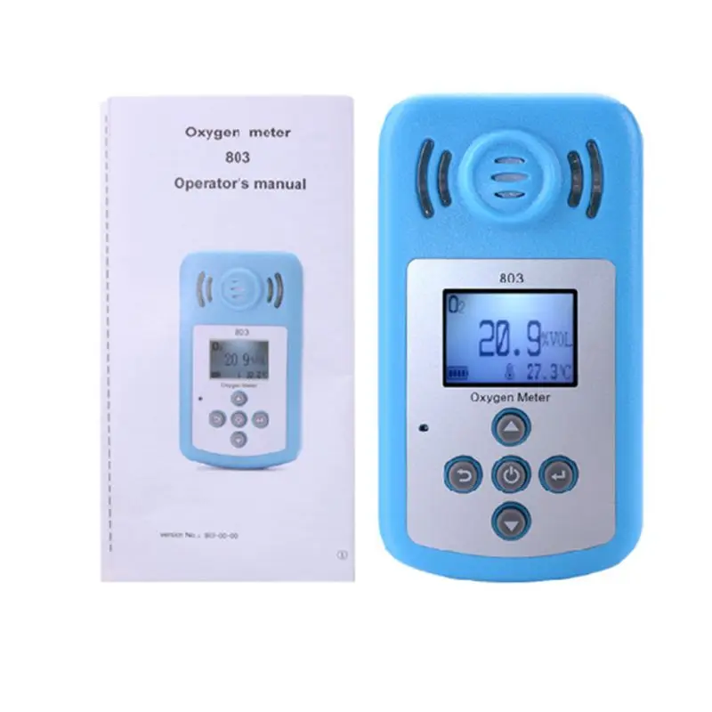 Oxygen Meter LCD Display Sound Light Vibration Alarm Gas Concentration Detector | Инструменты