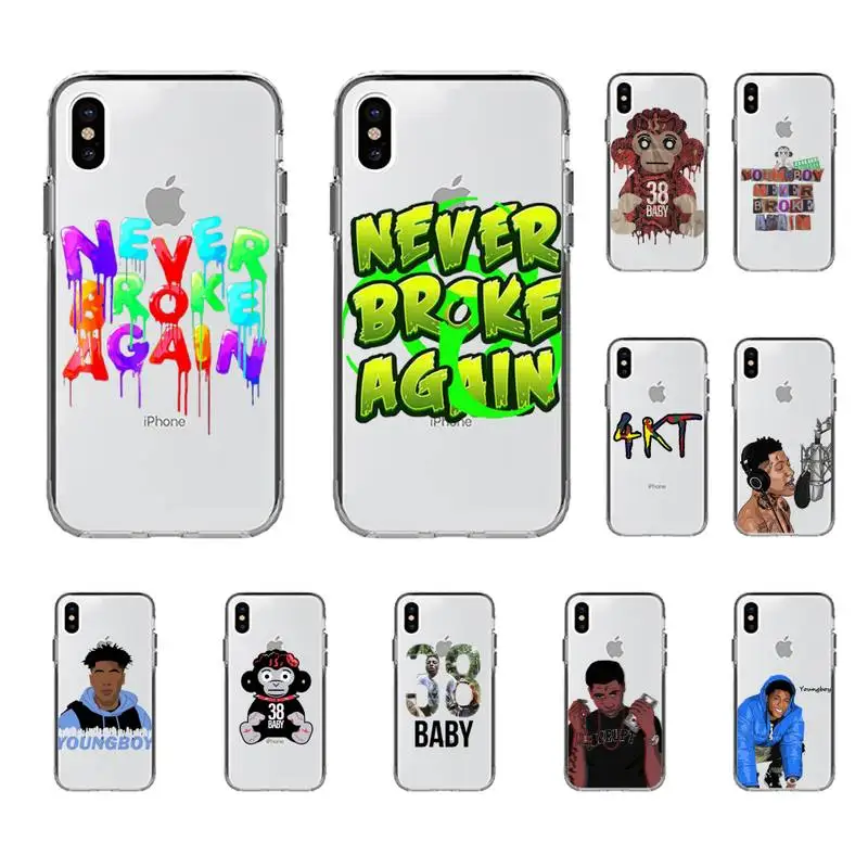 

Rapper Youngboy Never Broke Again Phone Case for iphone 13 8 7 6 6S Plus X 5S SE 2020 XR 11 12 pro XS MAX