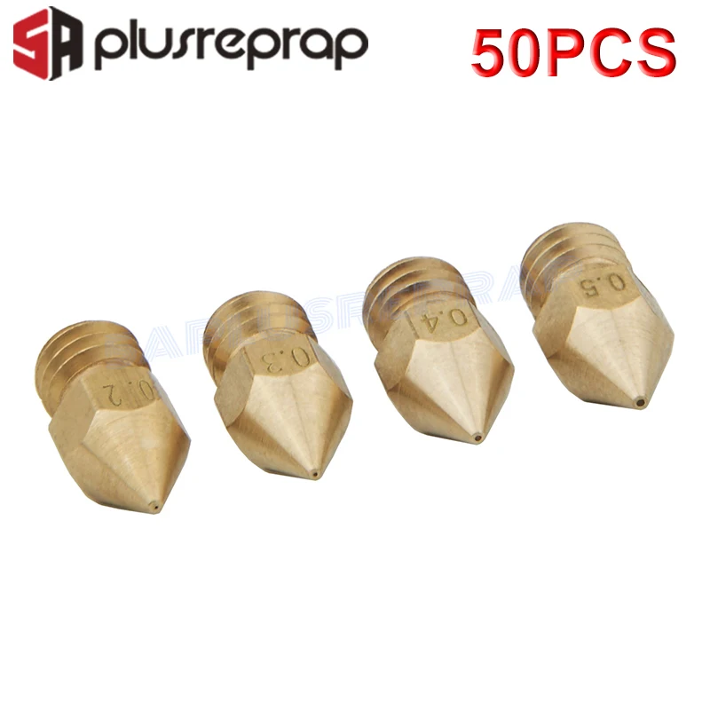 Оптовая продажа 50 шт. насадка MK7 MK8 для экструдера Печатная головка 0 2 мм 3 4 5