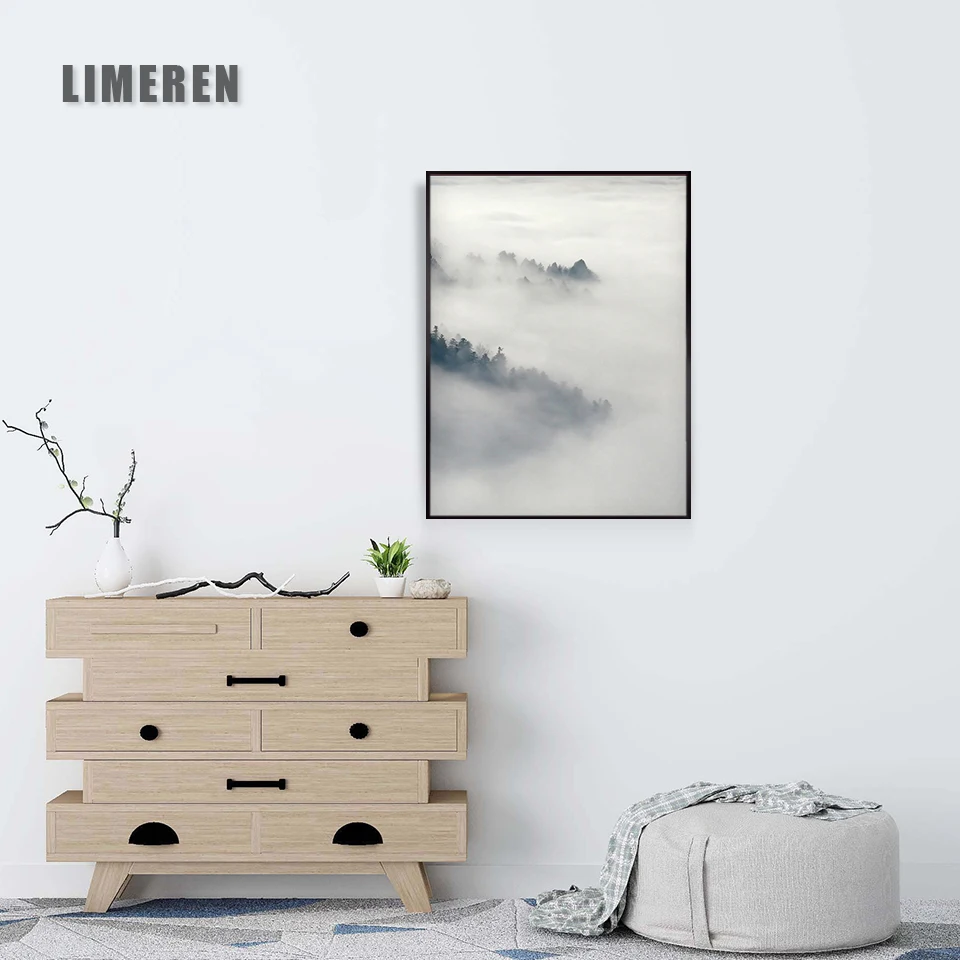 

Nordic Landscape Mountain Lake Canvas Paintings Home Decoration Living Room Wall Art Pictures Nature Scenery Posters and Prints