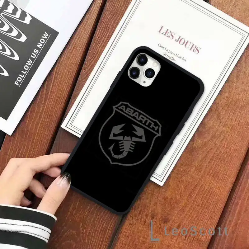 

Car-ABARTH Phone Case for iPhone 11 12 mini pro XS MAX 8 7 6 6S Plus X 5S SE 2020 XR
