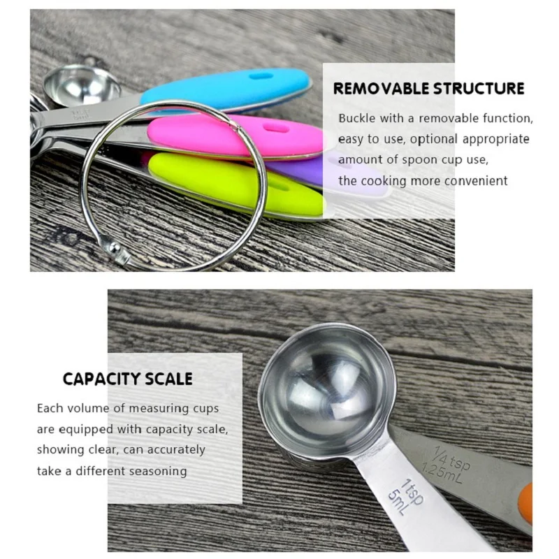 Мерная чашка WALFOS из нержавеющей стали для пищевых продуктов 10 шт. мерная ложка