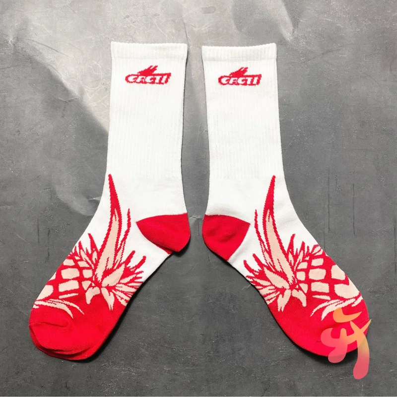 

Travis Scott Socks TS Pineapple Socks High Quality Letters Cotton Sports Socks Men's Women's Cactus Jack In Tube Cotton Socks