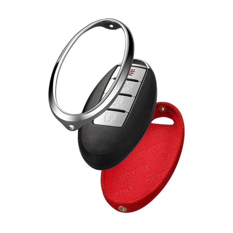 Чехол для ключей автомобиля из натуральной оцинкованной кожи Nissan TEANA Qashqai Juke