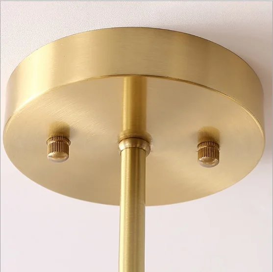 Минималистичный медный потолочный светильник в стиле пост-модерн