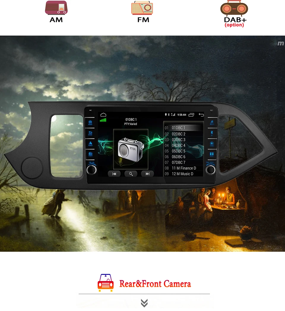 Автомагнитола 2DIN Android 10 мультимедийный видеоплеер GPS-навигатор DVD головное