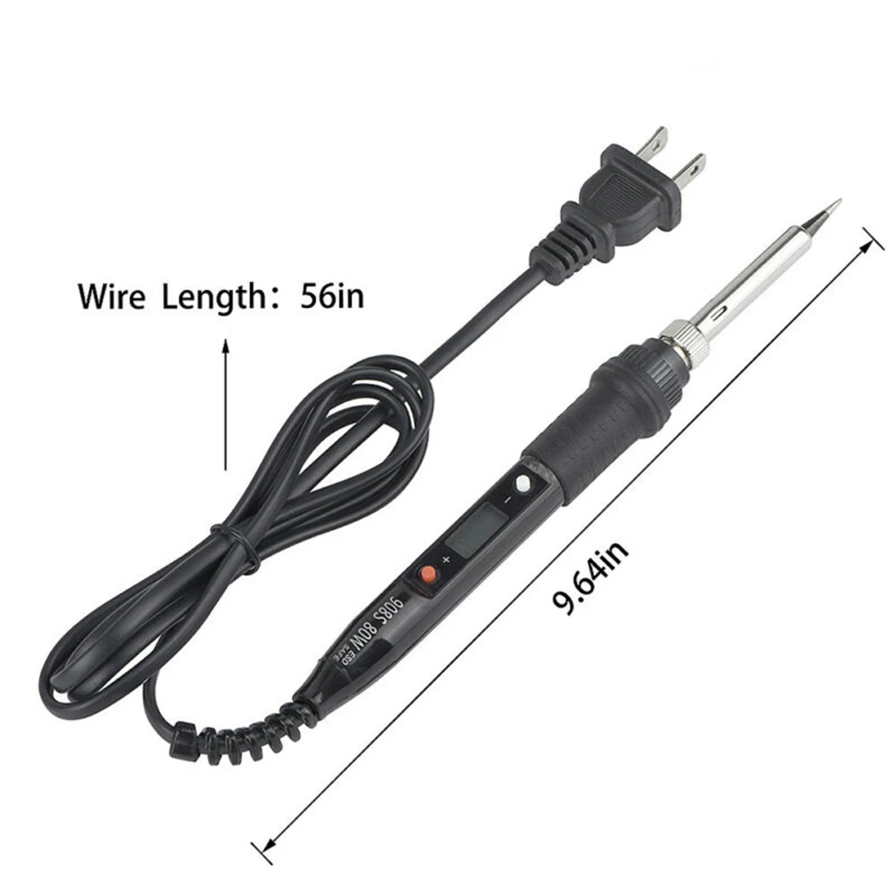 

80w 220V/110V Soldering Iron Digital LCD Electric Soldering Irons Kit Adjustable Temperature Rework Welding Tools