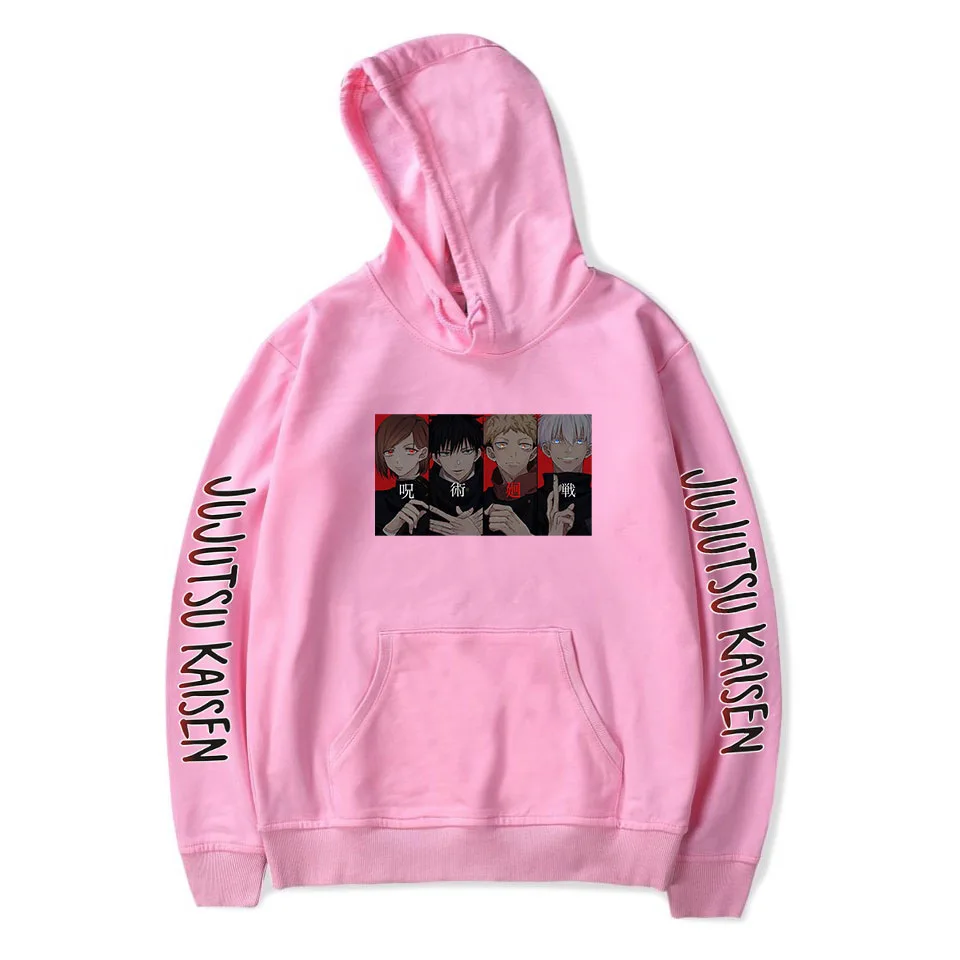 

2021 Anime Clothes jujutsu kaisen Hoodies Men Women Streetwear Harajuku Sweatshirts Autumn Winter Tracksuits Boys Clothes