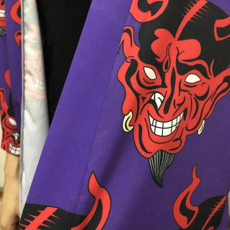 

INS Hot 2021 New Loose Fashion Harajuku Cardigan Japanese Women Kimono Asia Summer Blouse Top Casual demon slayer kimono Cosplay