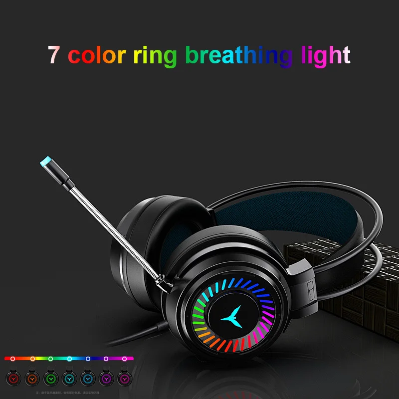 

Professional Gaming Headset With BOX Deep Bass Game Headphones With Microphone For Computer Gamer Surround Sound With LED Light