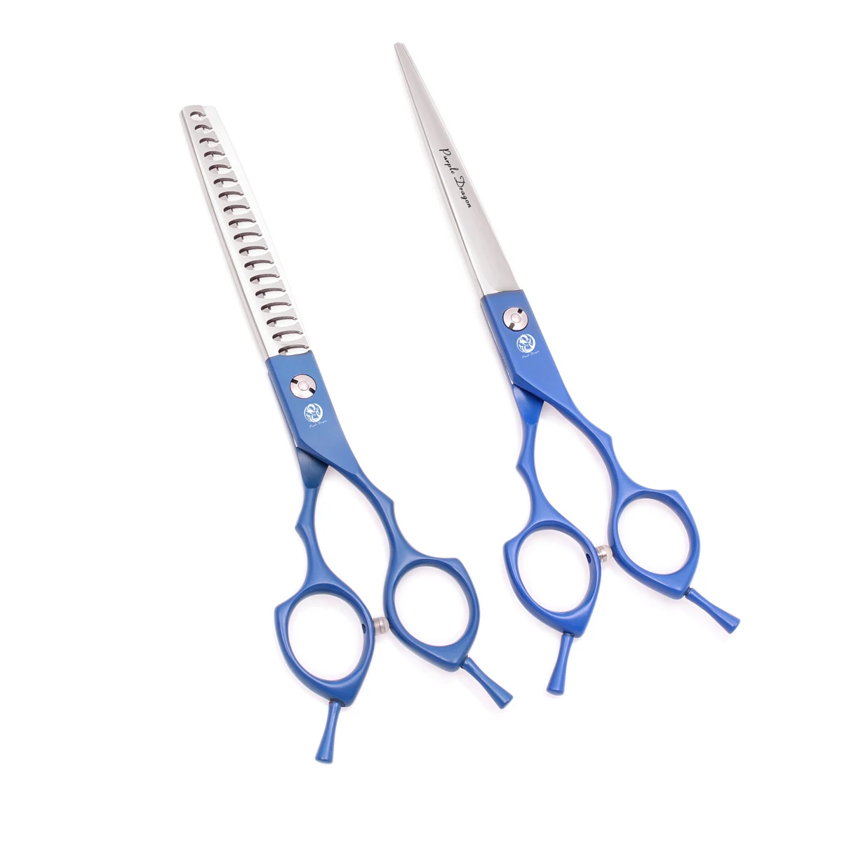 Ножницы Для Стрижки животных с мешочком фиолетовые драконы 7 &quotРозовые японские