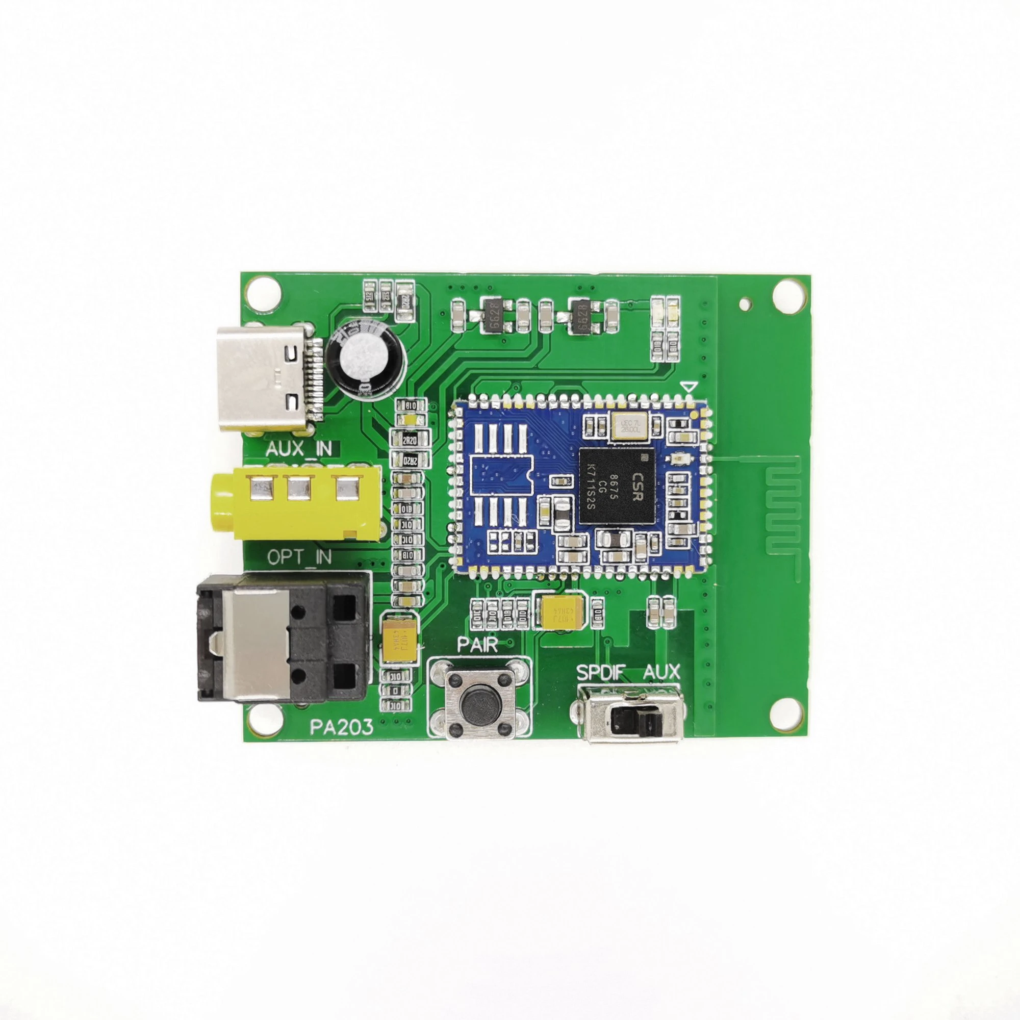 

Модуль передачи звука Bluetooth Hifi5.0 без потерь Csr8675 волоконная передача Aptx HD передатчик