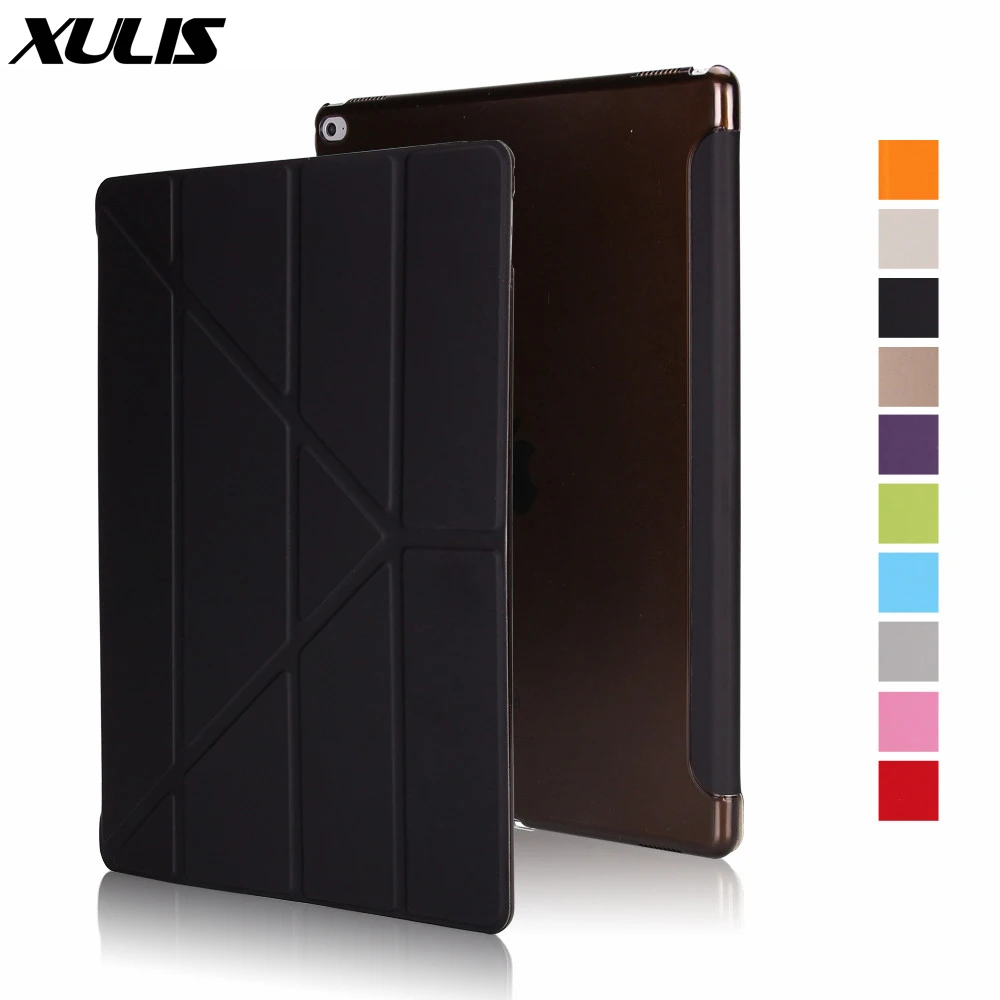Умный чехол для iPad Pro 12 9 дюймов 2017 Магнитный из искусственной кожи 2015 A1670/A1671|Чехлы
