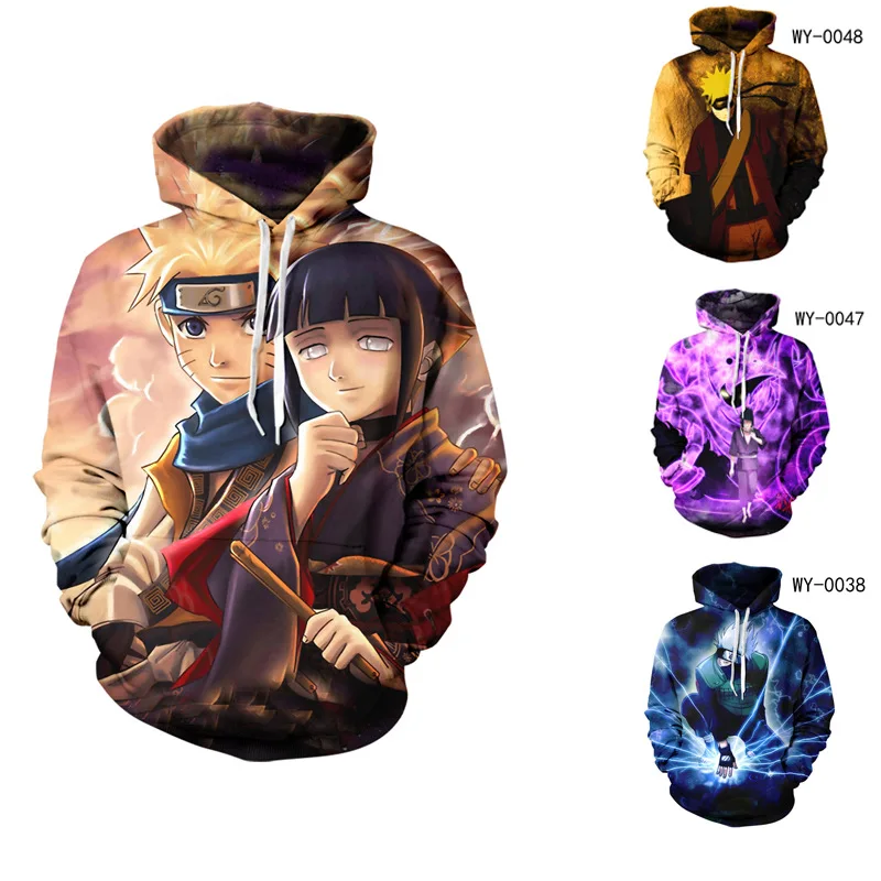 

Naruto New Cool Streetwear Hoodies 3D Anime Figure Printing Sweatshirt Unisex Harajuku Trend Winter Long Sleeve Loose Pullover