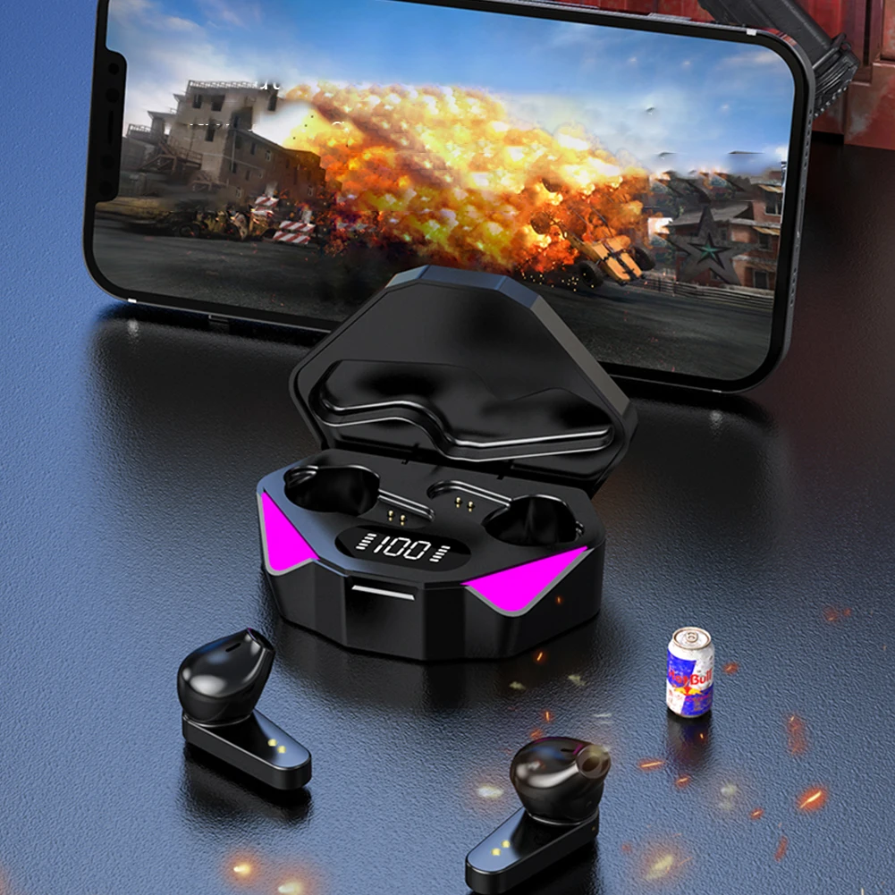 X15 Bluetooth-compatible 5.0 Gaming Earbuds Low Latency True Wireless Stereo Headphones Noise Cancelling Headsets | Электроника