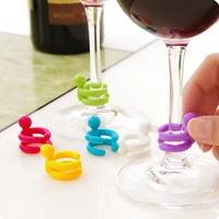 silicone wine charm and bottle stopper small drunkard party glass charm wrong cup friends holiday birthday