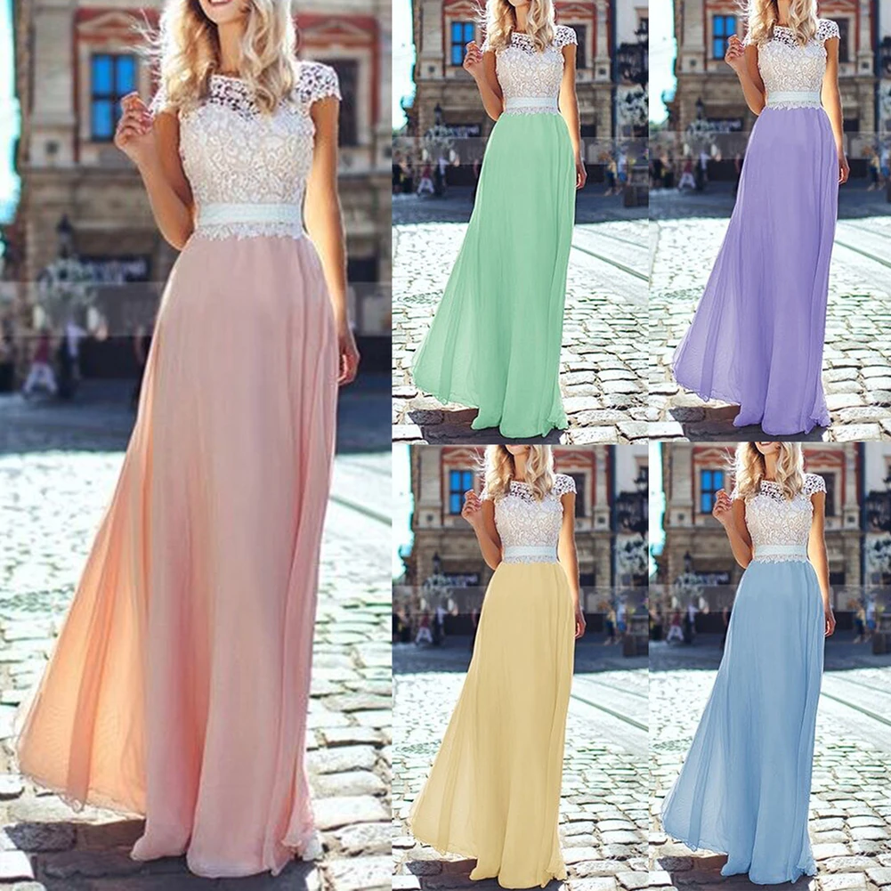 Элегантное кружевное платье-трапеция с коротким рукавом и аппликацией женское