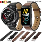 20 мм22 мм кожаный ремешок для часов Huawei Honor Watch ES  GS Pro Smartwatch Браслет с булавкой Correa Браслеты Аксессуары