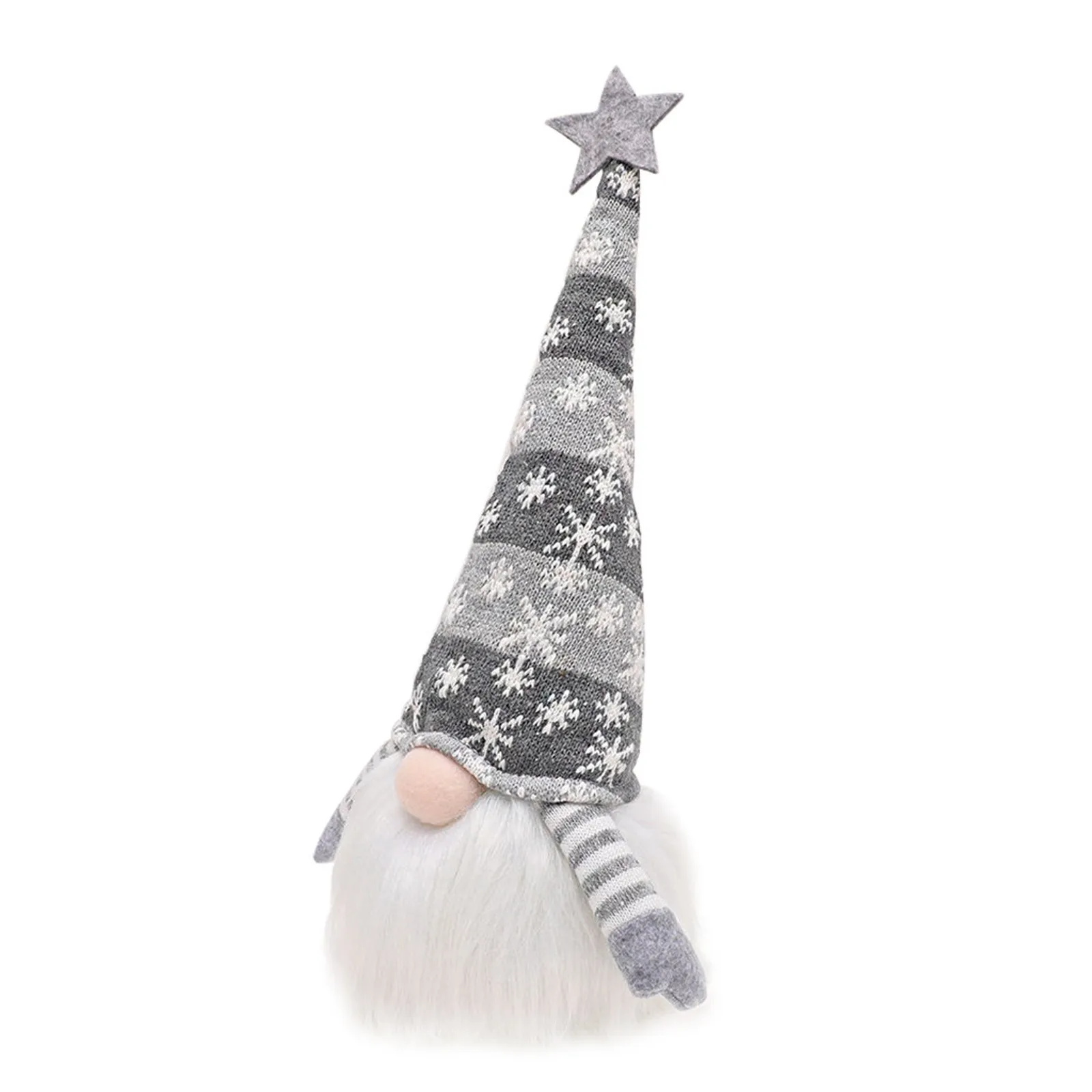 2/4 шт рождественские украшения светящиеся куклы Санта Безликий Рудольф ткань