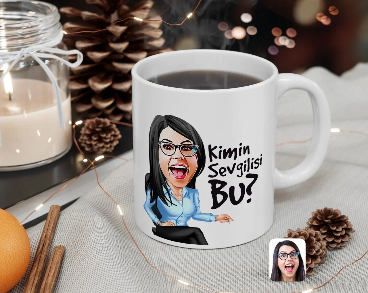 

Персонализированные Для женщин 'S кимин Lover это карикатура белая кружка Bardak-1