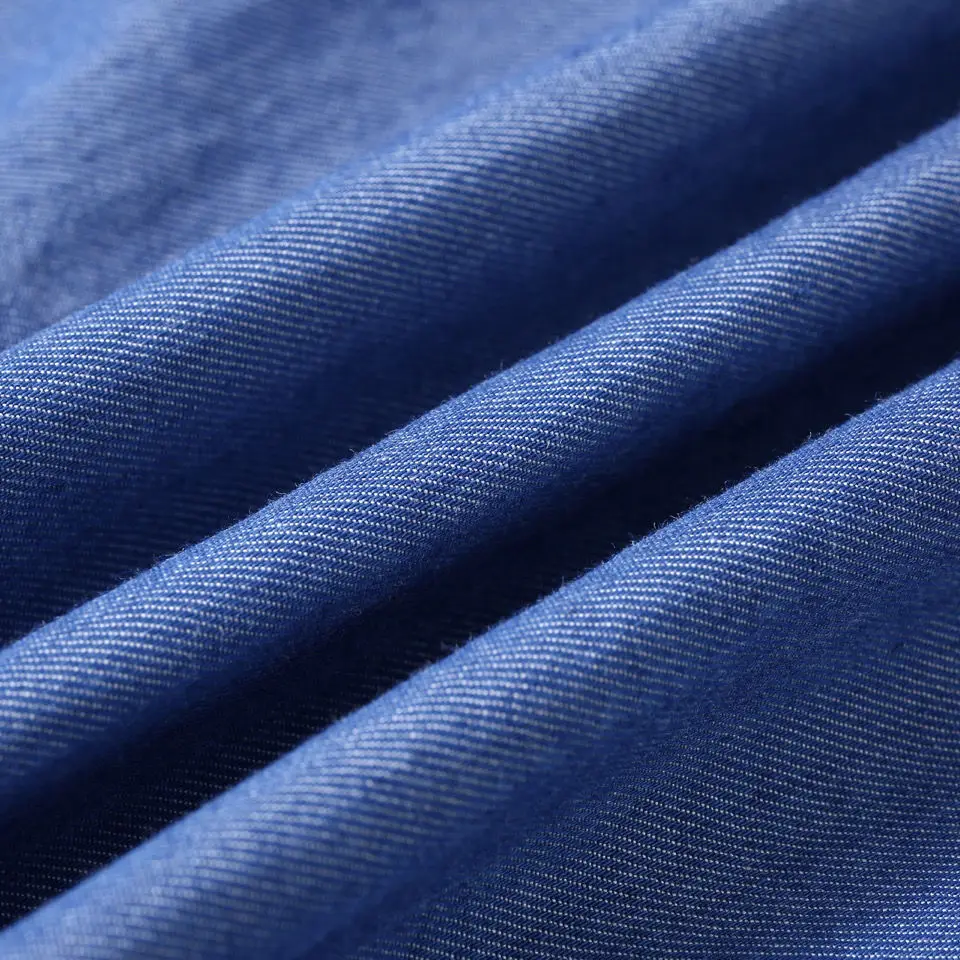 Jeans Shirts Mens Denim Cowboy Cotton Long Sleeve Shirt Casual Solid Color Business Dress Shirts Laisel Blue Male Slim Fit Shirt