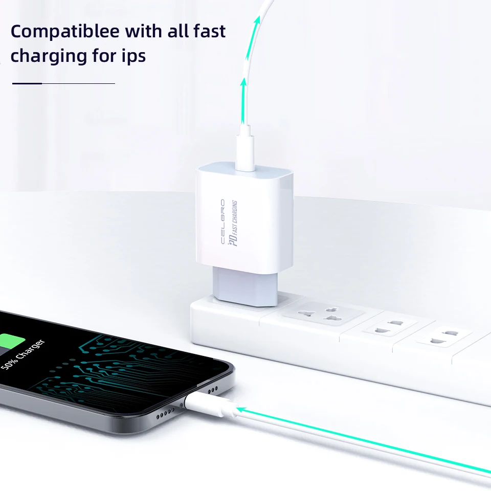 Фото Сетевое зарядное устройство USB Type-C с поддержкой быстрой зарядки 18/20 Вт - купить по Сетевое зарядное устройство USB Type-C с поддержкой быстрой зарядки 18/20 Вт - купить по