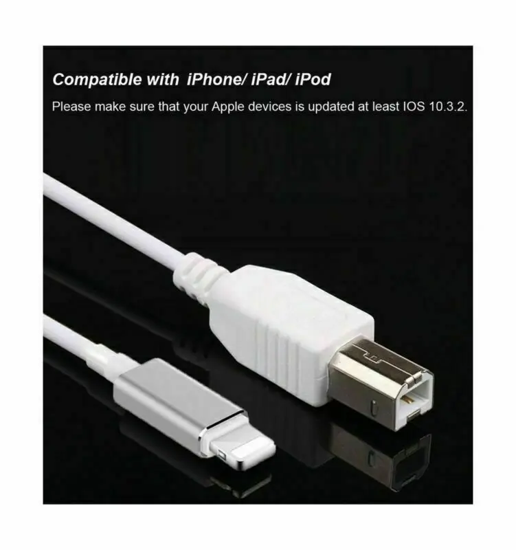 

1/2 шт. кабель-преобразователь с Lightning на Type-B MIDI для клавиатуры 1 м для iPhone iPad IOS аудио кабель гитары детали и аксессуары