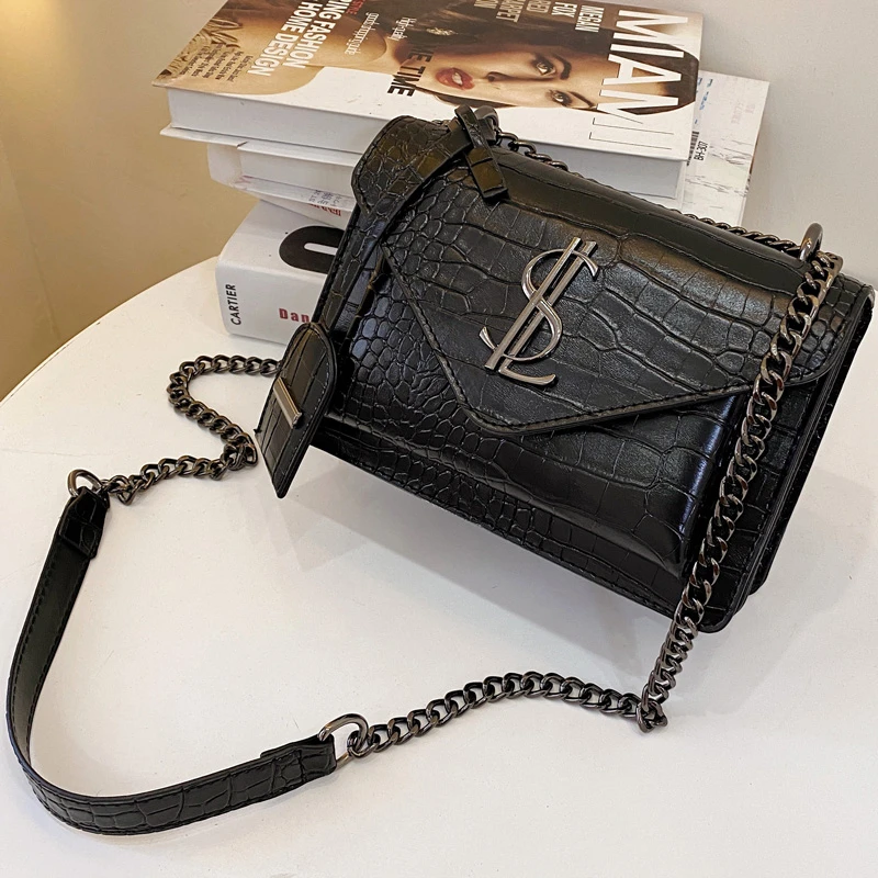 

Luxury Brand Women Shoulder Bag Lady Fashion Chain Bags Black Messenger Handbag Quality Leather Flap Crossbody Bag Designer Bag