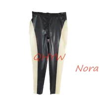 new style unsexy fetish latex sexy trousers femals males rubber latex pants black and transparent color custom made