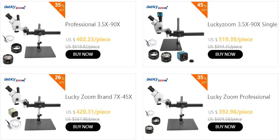 Luckyzoom 7X-45X Simul-Focal Тринокулярный Стерео Зум-Микроскоп гибкий штатив Стенд 60 кольцевой светильник для пайки телефона Microscopio