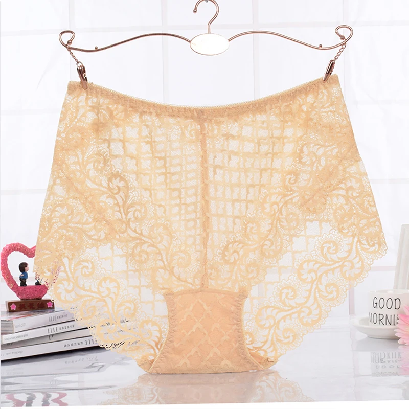 

renda plus size calcinha para roupa interior feminina fina oco transparente cuecas de tamanho grande calcinha feminina 3xl